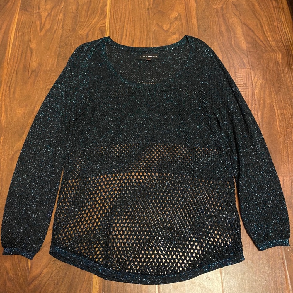 Sparkly long sleeve sweater
